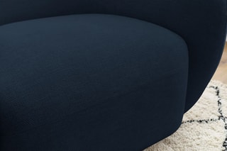 Fauteuil Celine - Bleu foncé - En tissu