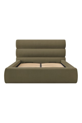 Lit-coffre avec sommier en bois Jagna