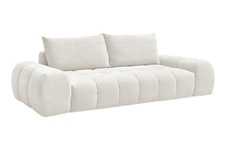 Canapé droit Everest - Blanc - 3 places - En polyester