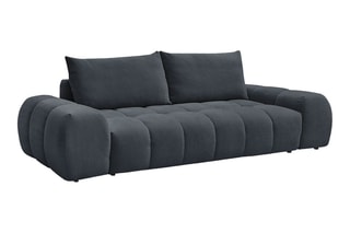 Canapé droit Everest - Bleu foncé - 3 places - En polyester