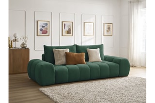 Canapé droit Everest - Vert - 3 places - En polyester