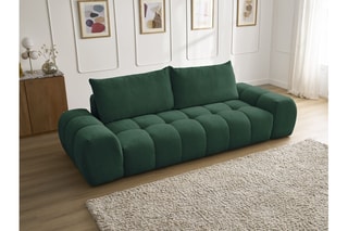 Canapé droit Everest - Vert - 3 places - En polyester