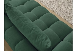 Canapé droit Everest - Vert - 3 places - En polyester