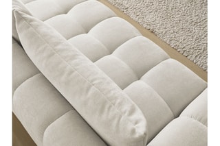 Canapé droit Everest - Beige - 3 places - En polyester