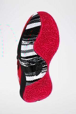 Sapatilhas de basquetebol em couro GS Lockdown 6 - Vermelho