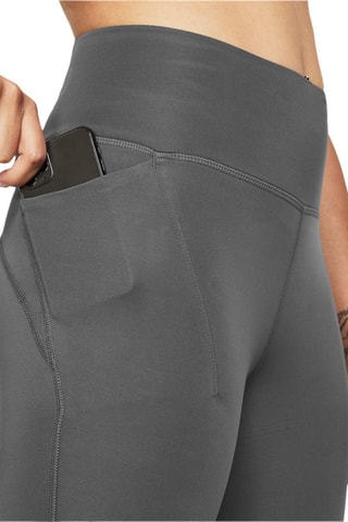 Leggings de running de cintura subida - Cinzento-escuro
