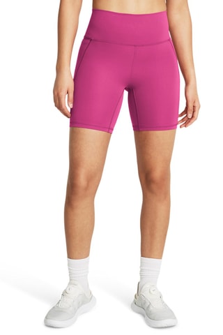 Panties de treino de cintura alta Meridian Bike Short 7in - Fúcsia