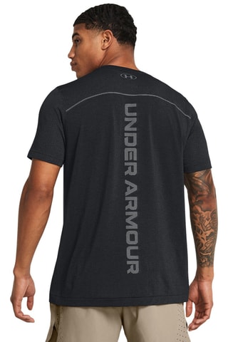 T-shirt de treino Rush Seamless Wordmark SS - Preto