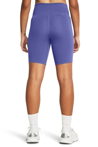 Calções ciclista de treino cintura subida - Violeta