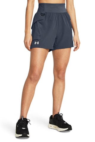 Calções de trail de cintura alta Trail Run Shorts - Cinzento