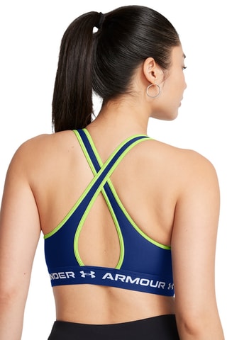 Soutien desportivo push-up Crossback - Azul-real