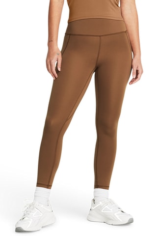 Leggings de treino de cintura subida Meridian - Castanho