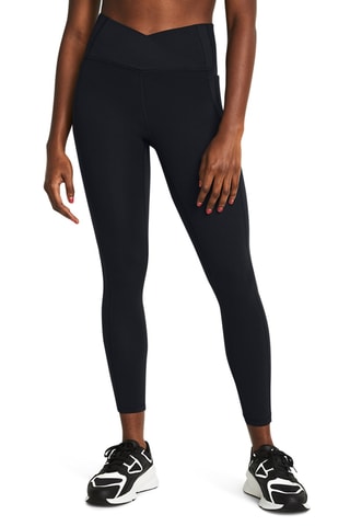 Leggings de treino de cintura subida Meridian Crossover Ankle - Preto