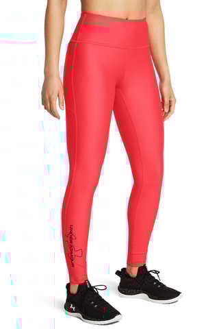 Leggings de treino de cintura subida Branded - Vermelho