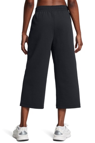 Calças wide legs polares Unstoppable Grid - Preto