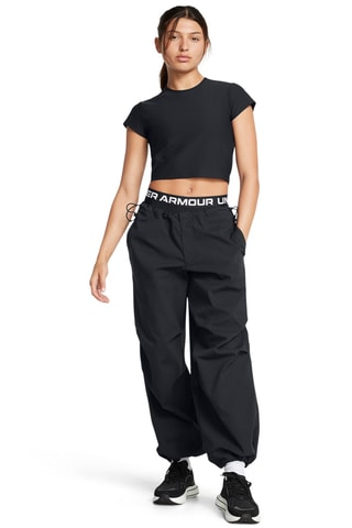 T-shirt cropped de treino Meridian - Preto