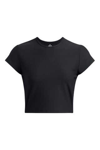 T-shirt cropped de treino Meridian - Preto
