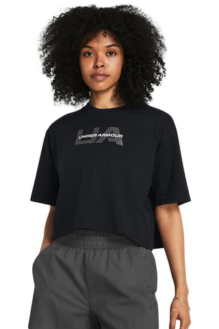 T-shirt cropped Boxy - Preto