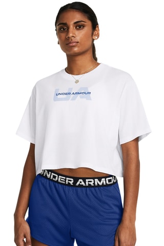T-shirt cropped Boxy - Branco