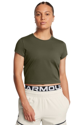 T-shirt cropped de treino Meridian - Verde-escuro