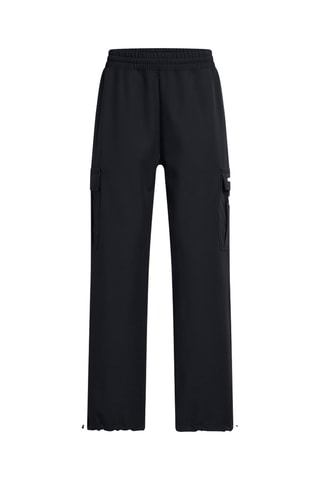 Calças cargo de cintura subida - Preto