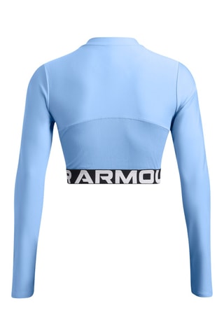 Crop top de treino HeatGear - Azul-celeste