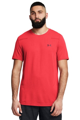 T-shirt de treino Vanish Seamless Grid - Vermelho