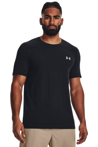 T-shirt de treino Vanish Seamless Grid - Preto