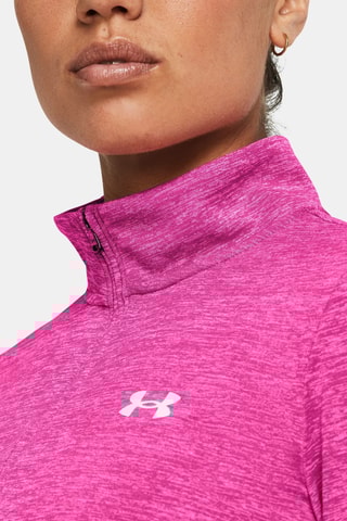 Sweat 1/2 zip Tech 1/2 Zip-Twist - Pink