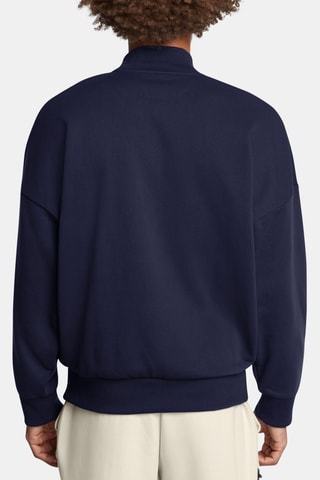Sweat oversize Icon HWT Terry OS 1/2 Zip - Azul-marinho
