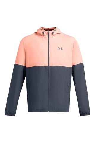 Casaco com capuz Blocked Woven Jacket - Rosa e cinzento