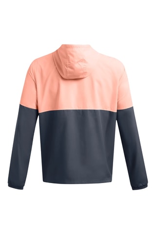 Casaco com capuz Blocked Woven Jacket - Rosa e cinzento