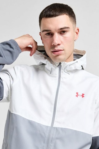 Casaco com capuz Blocked Woven Jacket - Cinzento