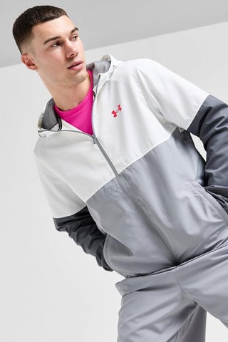 Casaco com capuz Blocked Woven Jacket - Cinzento