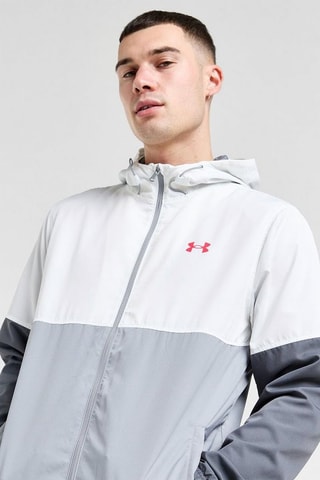 Casaco com capuz Blocked Woven Jacket - Cinzento