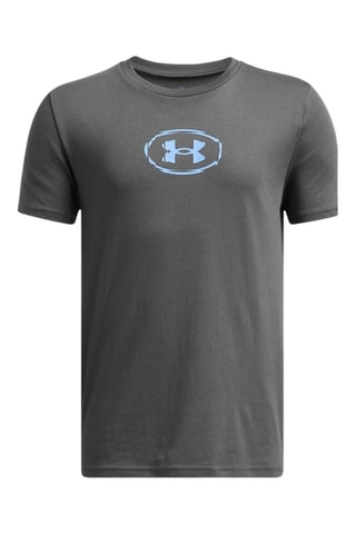 T-shirt Slice Logo - Cinzento