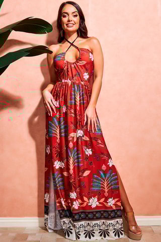 Robe longue Orange