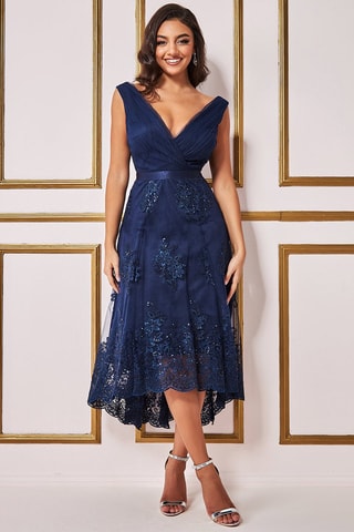 Robe longue Bleu marine