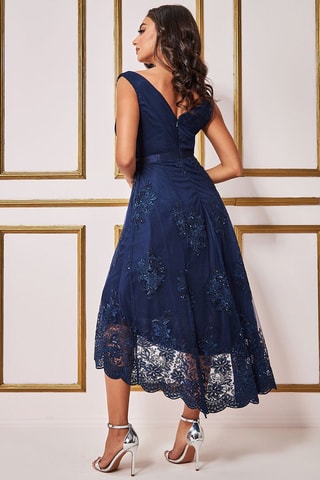 Robe longue Bleu marine