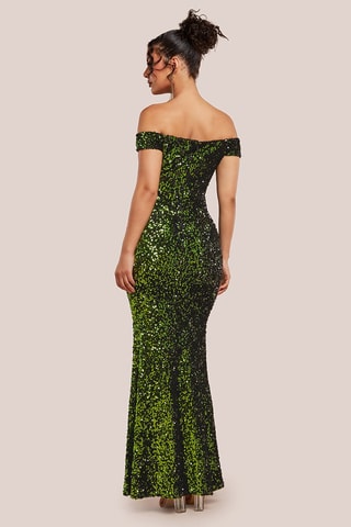 Robe longue - Vert olive