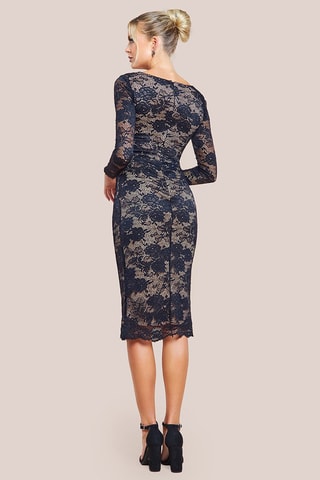 Robe fourreau - Bleu marine