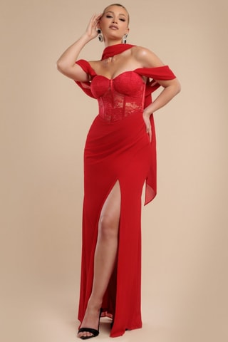 Robe longue - Rouge