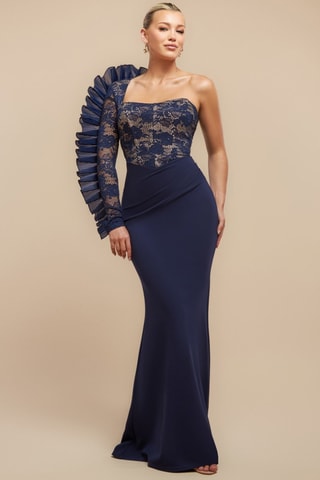 Robe longue - Bleu marine