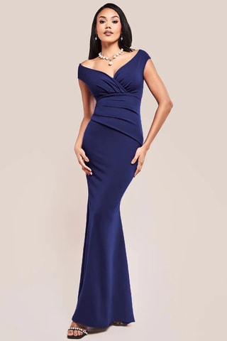 Robe longue - Bleu marine