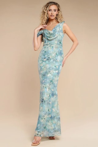 Robe longue - Bleu