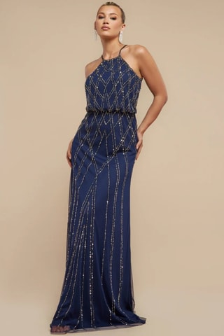 Robe longue - Bleu marine