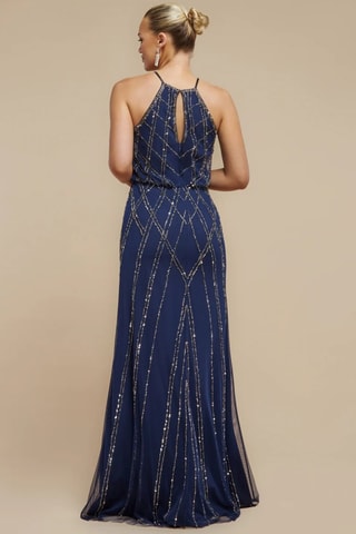 Robe longue - Bleu marine