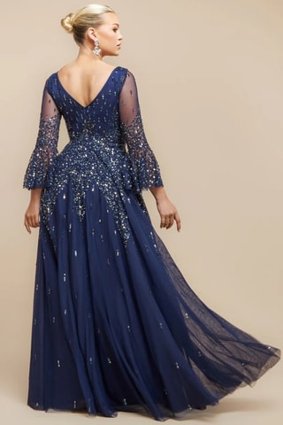 Robe longue - Bleu marine