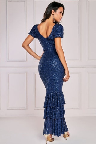 Robe longue - Bleu marine