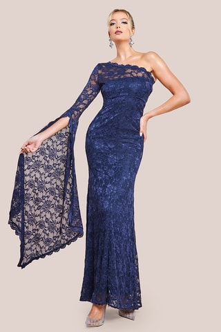 Robe longue - Bleu marine